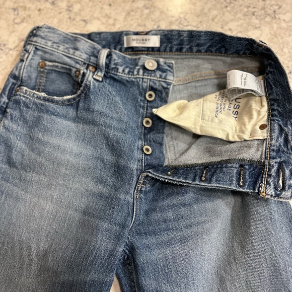 Moussy Mable Wide Straight Denim - Picture 5 of 6